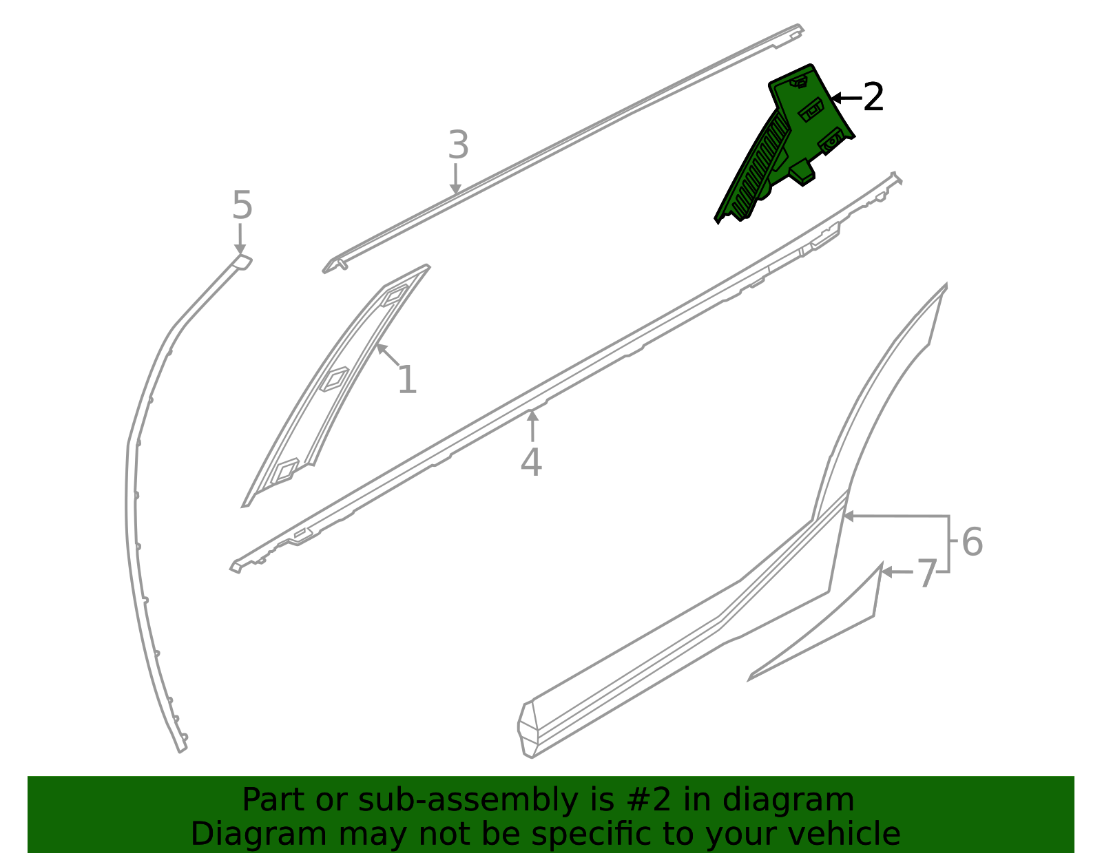83280-CV000 - Applique 2022-2025 Kia EV6 | Kia.Parts Store