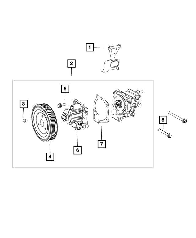 1140308553 - Cooling: Hex Flange Head Bolt for Mopar Image
