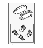 68679025AA - Brakes: Brake Pads for Dodge: Charger Daytona Image