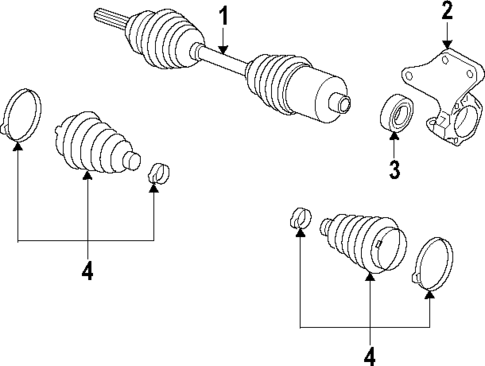 Axle Shafts & Joints for 2008 Nissan Quest #0