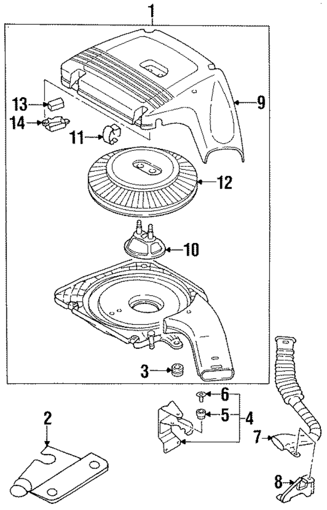 1656577A10 - : Engine Crankcase Breather Element for Nissan Image