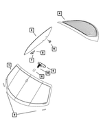 6504791 - Glass: Tapping, Button Head Screw for Mopar Image
