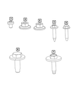 6510472AA - Electrical: Pan Head Tapping Screw for Mopar Image