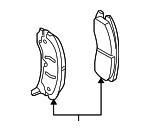 171688 - Brakes: ACDelcoâ„¢ Brake Pads for Cadillac: CTS, SRX, STS | Pontiac: Bonneville Image