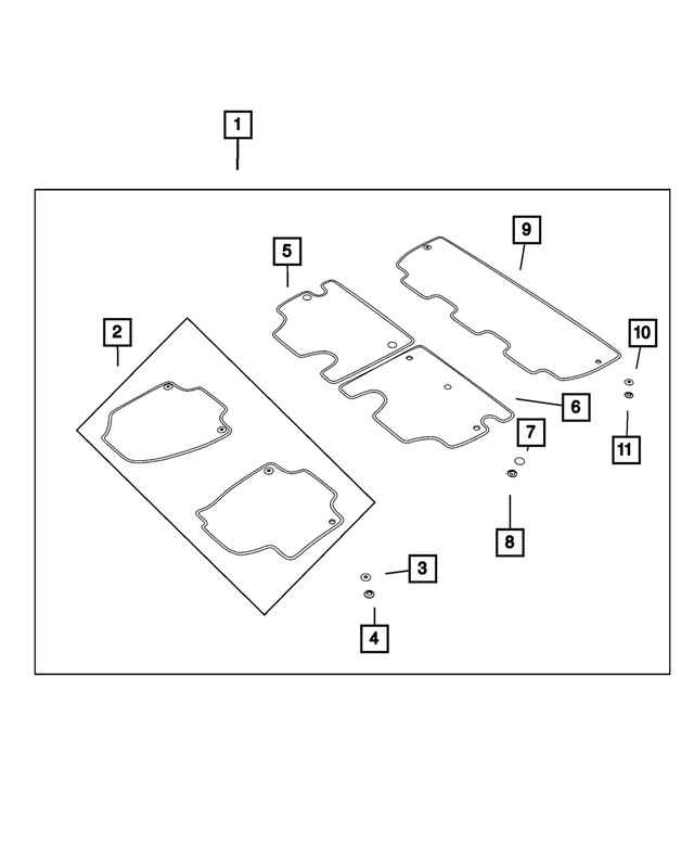 5SN22PL5AC - : Floor Mat Kit, Electric for Mopar Image