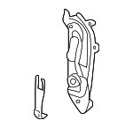 17117507973 - Cooling System: Mount Plate for BMW: 525i, 525xi, 528i, 528i xDrive, 528xi, 530i, 530xi, 535i, 535i xDrive, 535xi, 545i, 645Ci, 745i, 745Li, 750i, 750Li, 760i, 760Li Image