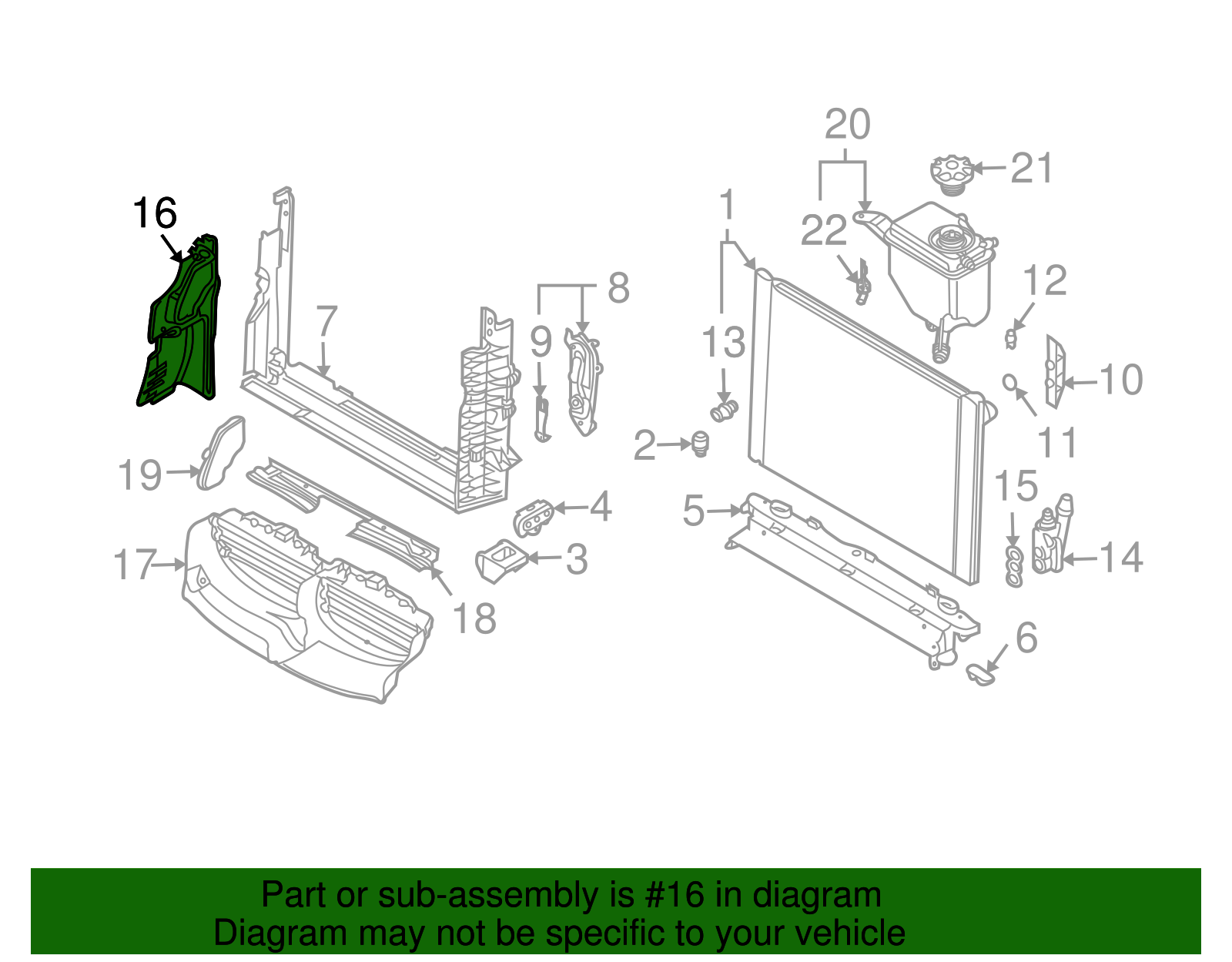 Air Guide - BMW (51717050649)
