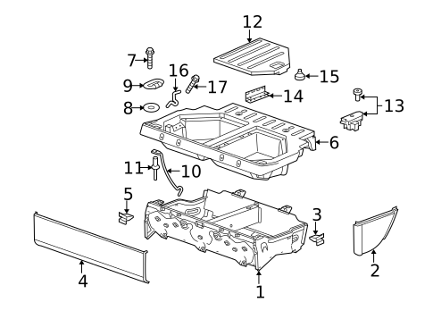 Storage Compartment for 2010 Chevrolet HHR #0