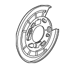 LR048810 - Brakes: Splash Shield for Land Rover: LR3, LR4, Range Rover Sport Image