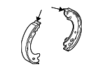 LR031947 - Brakes: Brake Shoes for Land Rover: LR3, LR4, Range Rover Sport Image