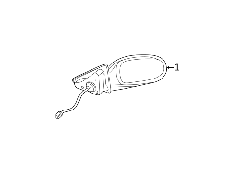 Outside Mirrors for 2003 Chrysler Sebring #2