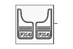VML3Z16A550HB - Accessories: Mud Flap Kit for Ford Image
