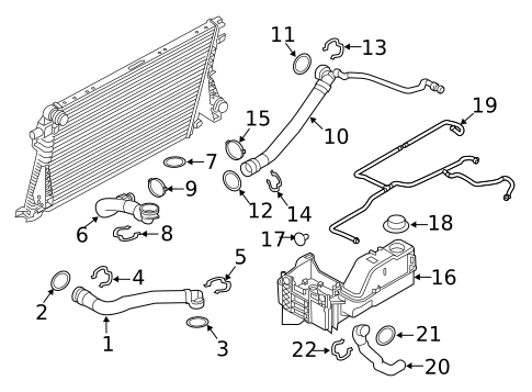 Radiators, Coolers & Related Components for 2012 Ford F-250 Super Duty #1