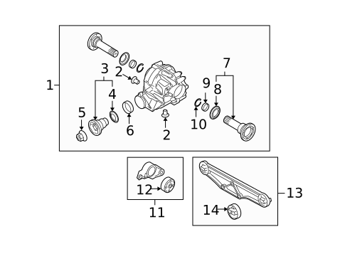 Axle & Differential for 2005 Volkswagen Phaeton #0