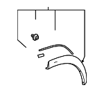 7560678010 - : Wheel Opening Molding for Lexus: NX200t, NX300, NX300h Image