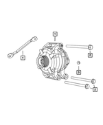 6502720 - Electrical: Hex Flange Lock Nut for Mopar Image