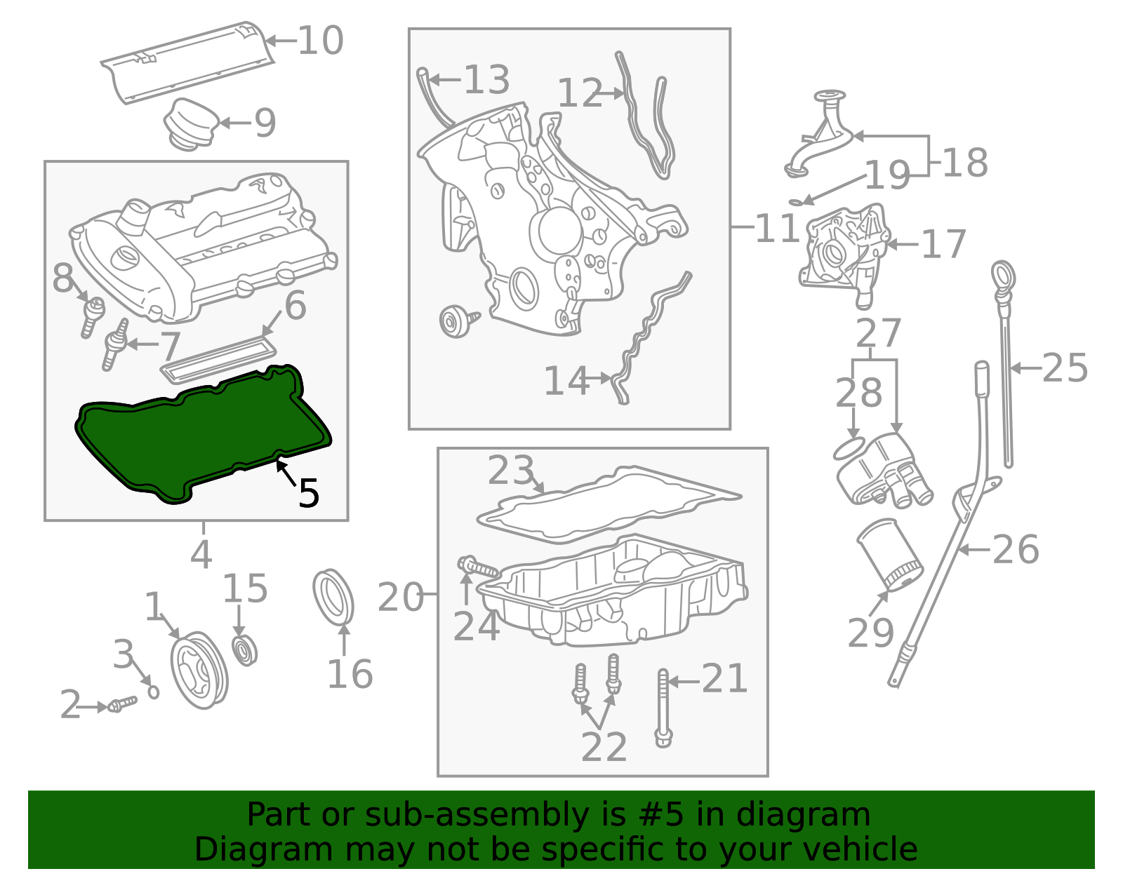 2005-2008 Jaguar X-Type Valve Cover Gasket XR851931 | OEM Parts Online