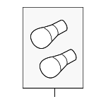 1864427088L - Electrical: Tail Lamp Bulb for Kia: Amanti, Borrego, Forte, Forte Koup, Optima, Rio, Rio5, Sedona, Sorento, Soul, Spectra, Spectra5 Image