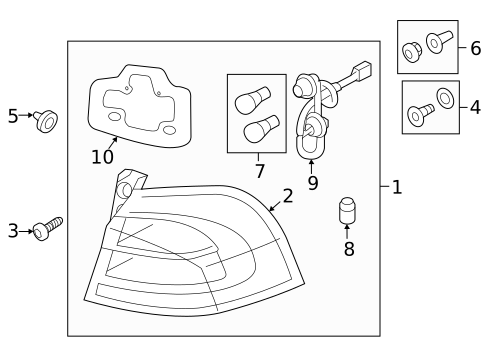 Tail Lamps for 2014 Kia Rio #0