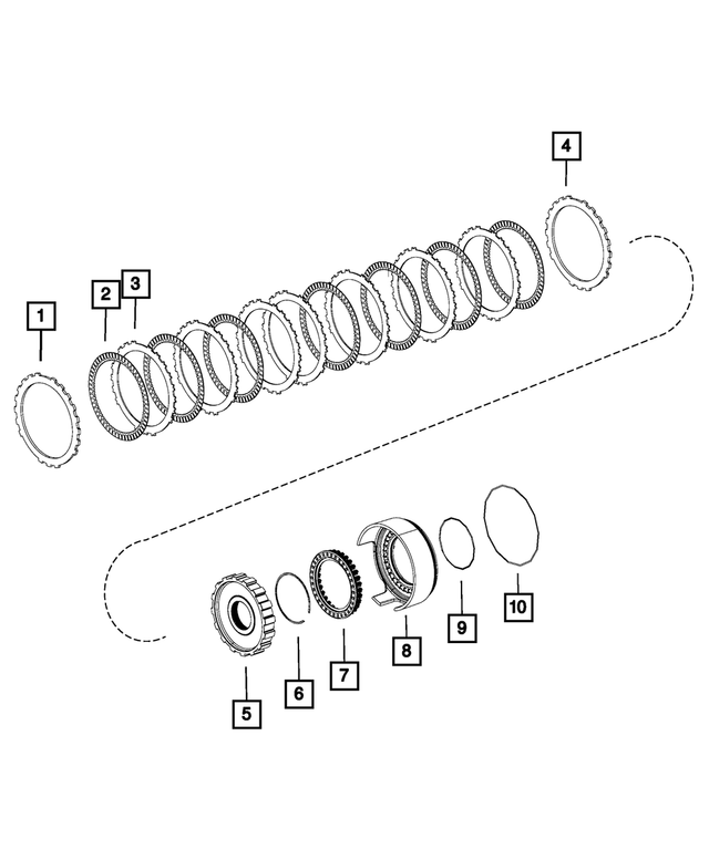 68253879AA - AS69RC; 6-Speed; Automatic Transmission: Reaction Plate for Mopar Image image