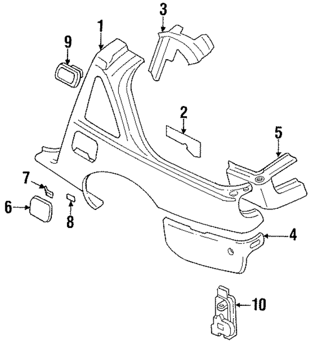 7811330P65 - : Quarter Panel for Nissan Image