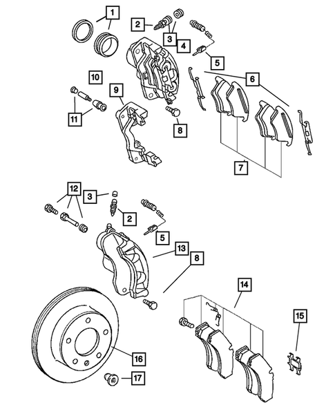 Front Brakes for 2003 Dodge Sprinter 2500 #0
