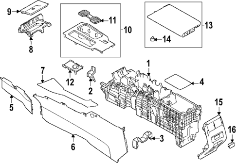 Console for 2025 Mitsubishi Outlander #1
