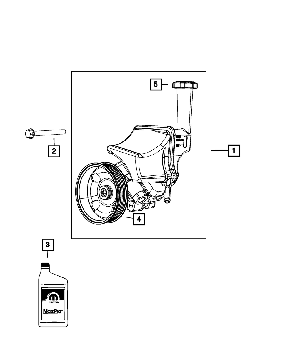 Power Steering Pump Pulley - Mopar (68032253AB)