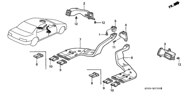 Ventilation - Duct for 1995 Acura Legend #0