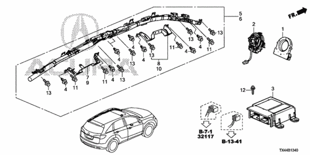 SRS Unit (1) for 2013 Acura RDX #0