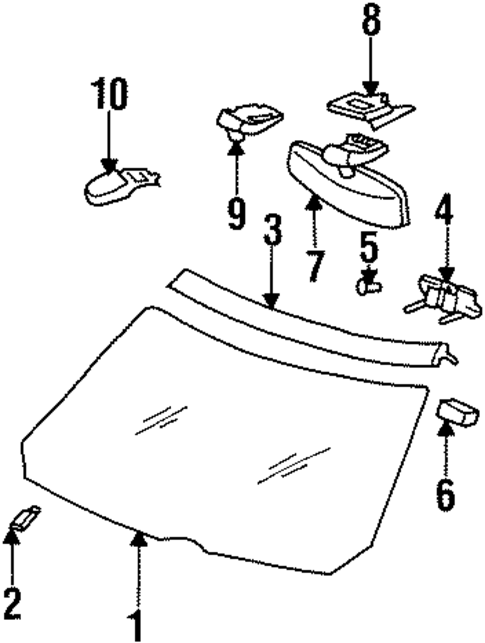 Reveal Moldings for 1998 Mercedes-Benz CL600 #1