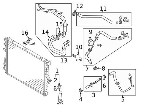Hoses & Lines for 2013 Audi Q7 #1