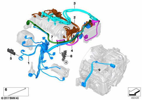 Engine Wiring Harness for 2017 Mini Cooper SE ALL4 #0