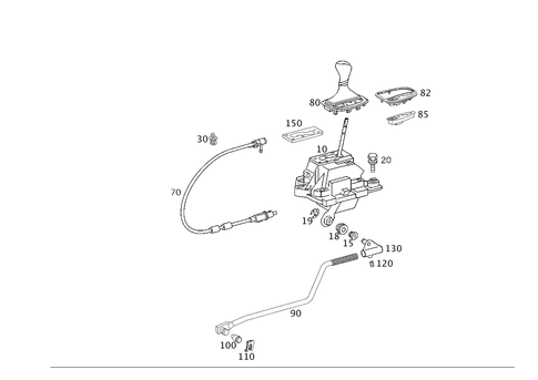 Floor Shift, Automatic Transmission for 2005 Mercedes-Benz C55 AMG #0