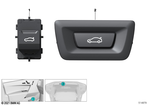 61315A2BCB6 - Vehicle Electrical System: Switch Trunk Lid for BMW Image