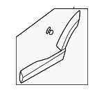 87732BF000 - Body: Side Molding for Hyundai: Kona Electric Image