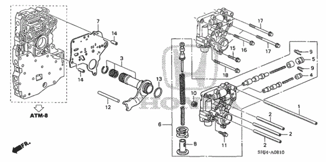AT Regulator Body (-'06) for 2005 Honda Odyssey #0