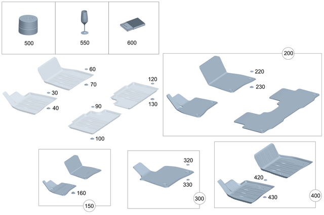 2238990300 - Interior Equipment: Flacon for Mercedes-Benz Image