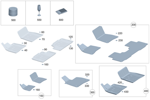Interior Equipment for 2025 Mercedes-Benz Maybach EQS 680 SUV #0