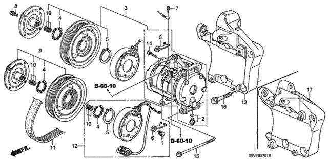 A/C Air Conditioner (Compressor) ('05-) for 2005 Honda Pilot #0