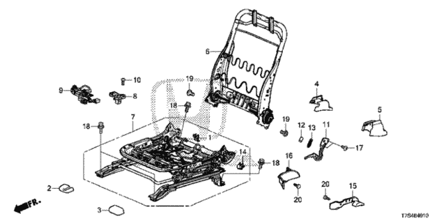 Front Seat Components (Driver Side) for 2019 Honda HR-V #0