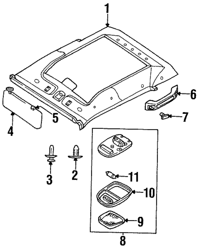 K01151310A06 - : Overhead Lamp for Kia Image