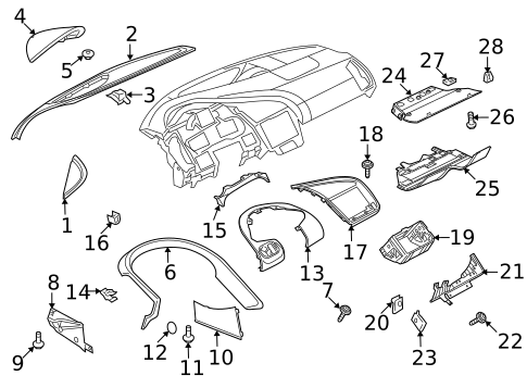Instrument Panel Components for 2008 Audi R8 #0