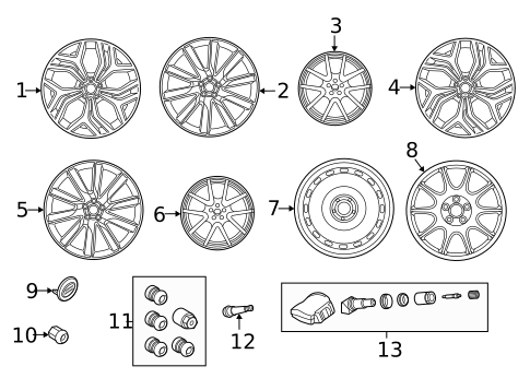 Wheels for 2019 Land Rover Range Rover Velar #1