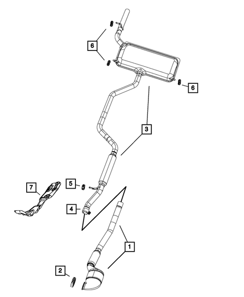 Exhaust System for 2008 Chrysler Sebring #3
