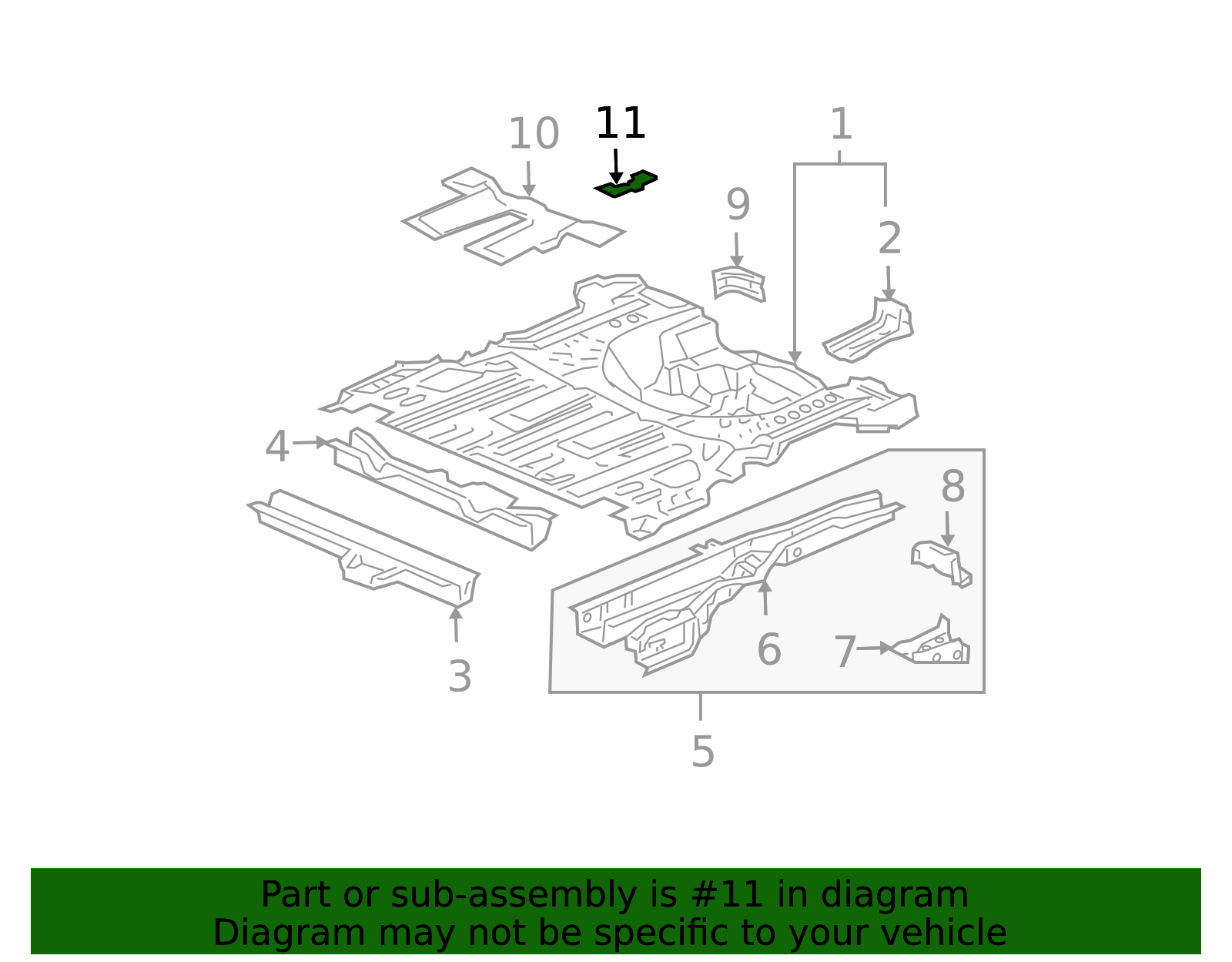 2003-2011 Honda Element Seat Bracket 65514-SCV-A00ZZ | OEM Parts Online