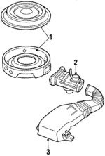 E4AZ9600B - Engine: Air Cleaner Assembly for FORD Image