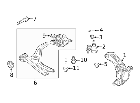 Suspension Components for 2022 Honda Civic #1