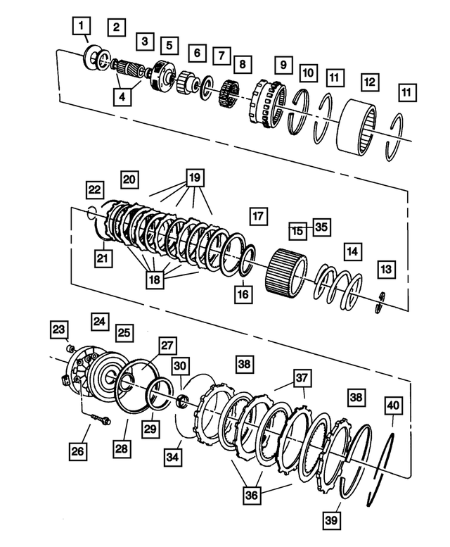 4461072 - Automatic Transmission 4 Speed [DG8]: Direct Clutch Hub for Mopar Image