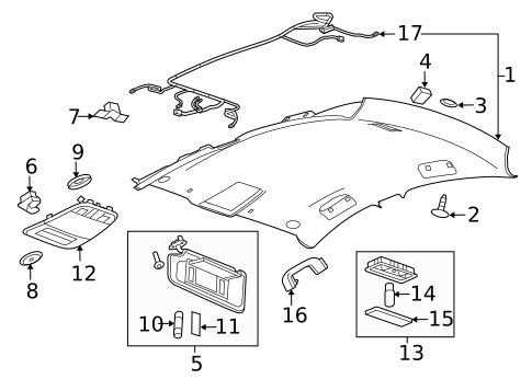 Roof for 2014 Chevrolet Malibu #0